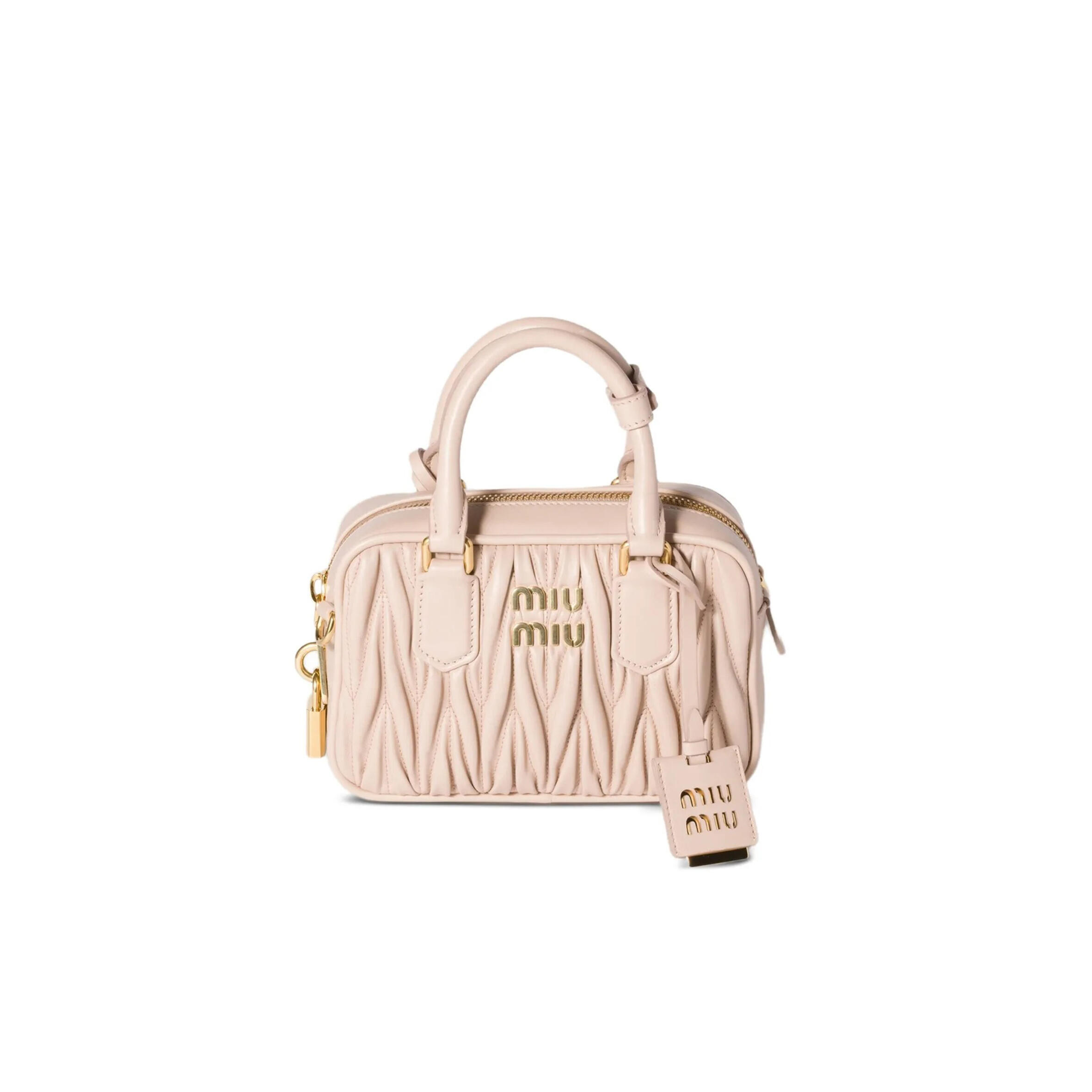 MIU MIU ARCADIE MATELASSÉ HANDBAG 5BB123 (19*13*6cm)